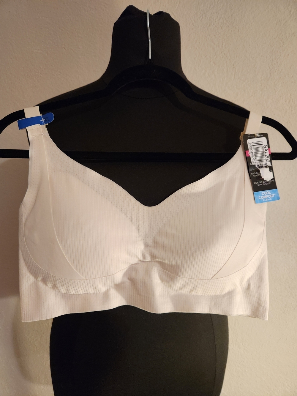 Bali Cream Wireless Seamless Bra XL